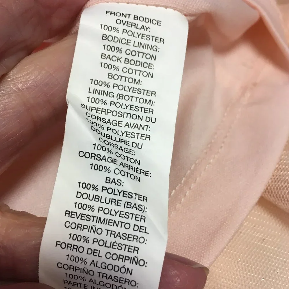 The Children's Place Sleeveless Peach Sparkly Dress - Size 18/24 Mos